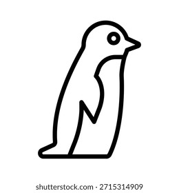 Icono de pingüino, Gráficos de Vector de línea