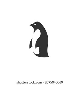 Penguin icon logo design template illustration vector