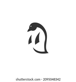 Penguin icon logo design template illustration vector