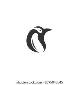 Penguin icon logo design template illustration vector