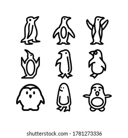 penguin icon or logo isolated sign symbol vector illustration - Collection of high quality black style vector icons
