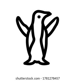 penguin icon or logo isolated sign symbol vector illustration - high quality black style vector icons
