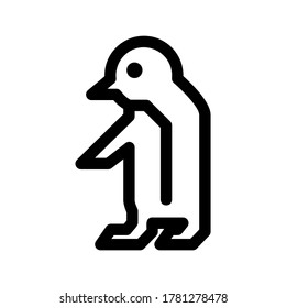 penguin icon or logo isolated sign symbol vector illustration - high quality black style vector icons
