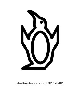 penguin icon or logo isolated sign symbol vector illustration - high quality black style vector icons
