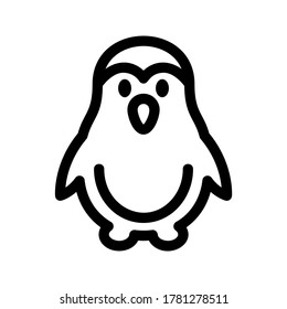 penguin icon or logo isolated sign symbol vector illustration - high quality black style vector icons
