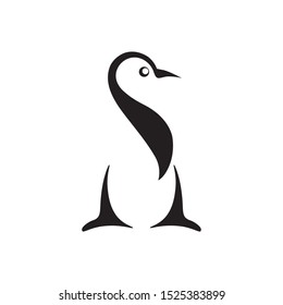 penguin icon logo vector design