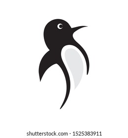 penguin icon logo vector design