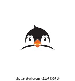 Penguin icon logo vector design template