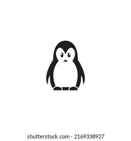 Penguin icon logo vector design template