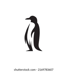 Penguin icon logo vector design template