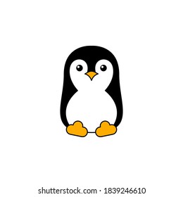 Penguin icon logo vector illustration