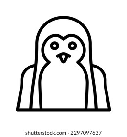 Penguin icon set style collection
