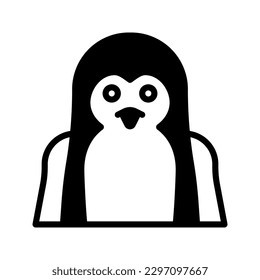 Penguin icon set style collection
