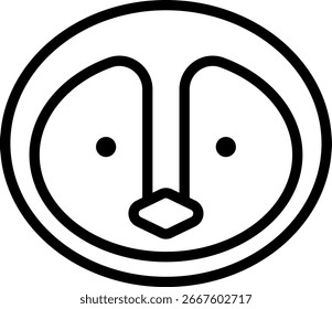 Pinguin-Symbol - Einfache Vektorgrafik