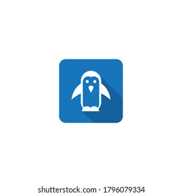 Penguin icon template flat design