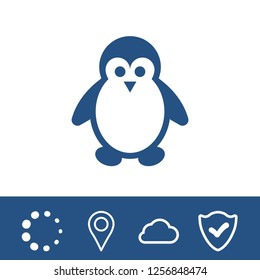 Penguin icon vector