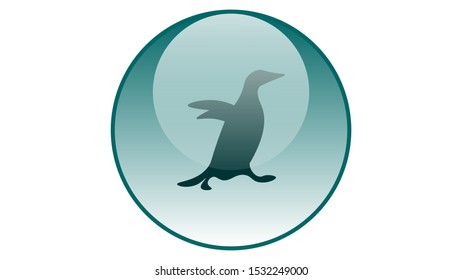 Penguin icon vector design. Penguin illustration