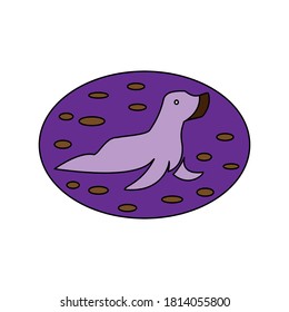 Pinguinsymbol, Vektordesign-Illustration