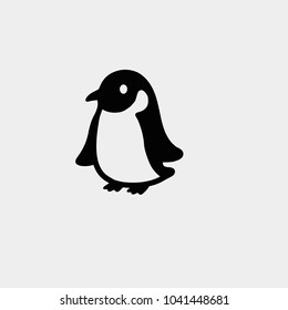 Penguin icon. Vector penguin illustration