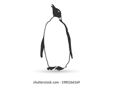 penguin icon vector illustration design template web