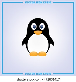 penguin icon vector illustration eps10.
