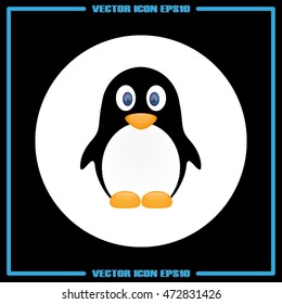 penguin icon vector illustration eps10.