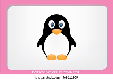 penguin icon vector illustration eps10.