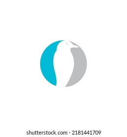 penguin icon vector illustration logo design