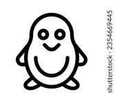 Penguin Icon Vector Symbol Design Illustration