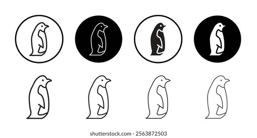 Penguin icon web design in vector