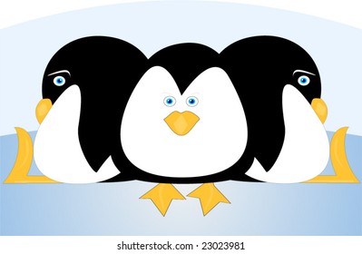 penguin illustration cute!