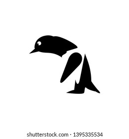 penguin illustration icon logo design template