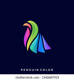 Penguin Illustration Vector Template, Suitable for Creative Industry, Multimedia, entertainment, Educations, Shop, and any related business