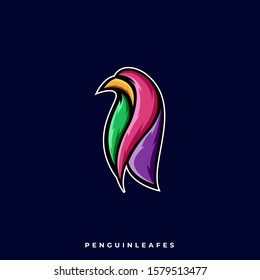 Penguin Illustration Vector Template, Suitable for Creative Industry, Multimedia, entertainment, Educations, Shop, and any related business.