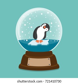 Penguin inside a crystal ball