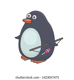 Penguin. isolated on white background