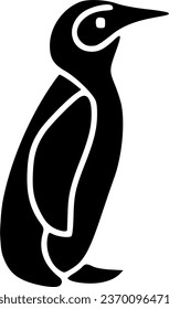 Penguin line icon, outline vector sign, linear pictogram isolated on sign, symbol, vector, art