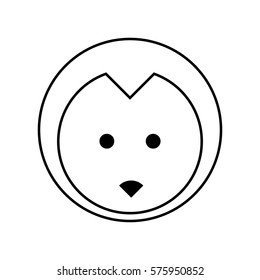 Penguin line icon, outline vector sign, linear pictogram isolated on white. 