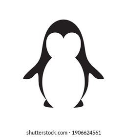 Penguin logo Concept creative symbol minimalist abstract icon vector illustration