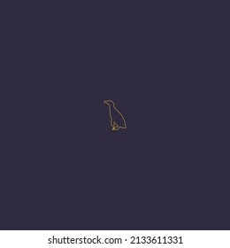 Penguin logo concept. Vector Illustrator.
