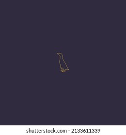Penguin logo concept. Vector Illustrator.
