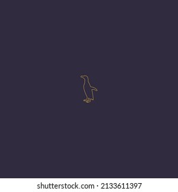 Penguin logo concept. Vector Illustrator.
