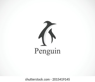 penguin logo creative animal wild bird icon design template