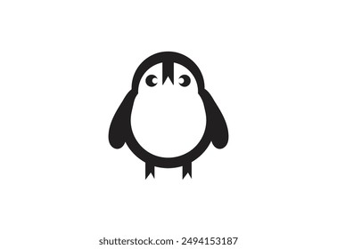Penguin logo design animal brand bird, Vector design Concept