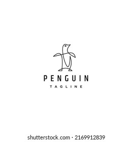 Penguin logo design icon template