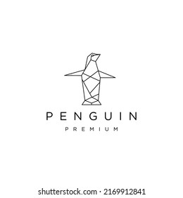 Penguin logo design icon template