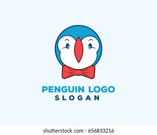 Penguin logo design illustration