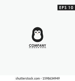 Penguin Logo Design. Penguin Logo Template. Modern Design. Flat Logo. Vector Illustration