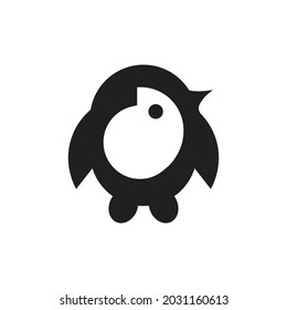 Diseño del logotipo pingüino. Plantilla de logotipo pingüino. Diseño moderno. Logo plano. Ilustración vectorial
