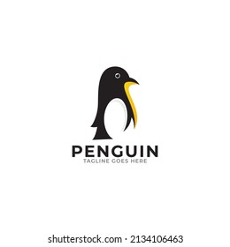 Penguin Logo Design. Penguin Logo Template. Modern Design. Flat Logo. Vector Illustration.